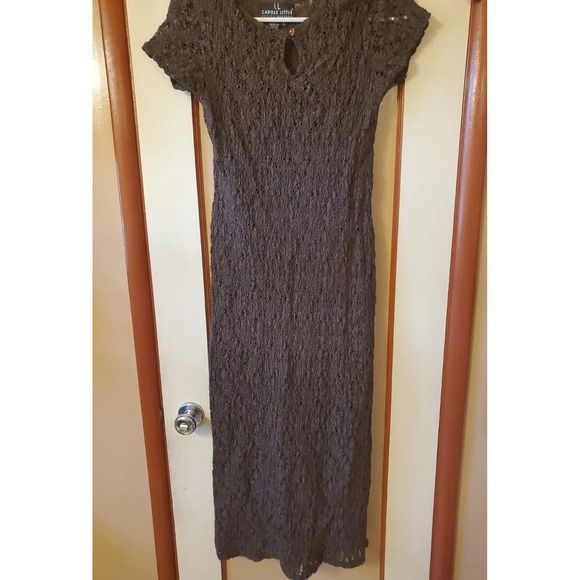 Carole Little Dresses & Skirts - Carole Little Full Brown Croche Dress size 4P
